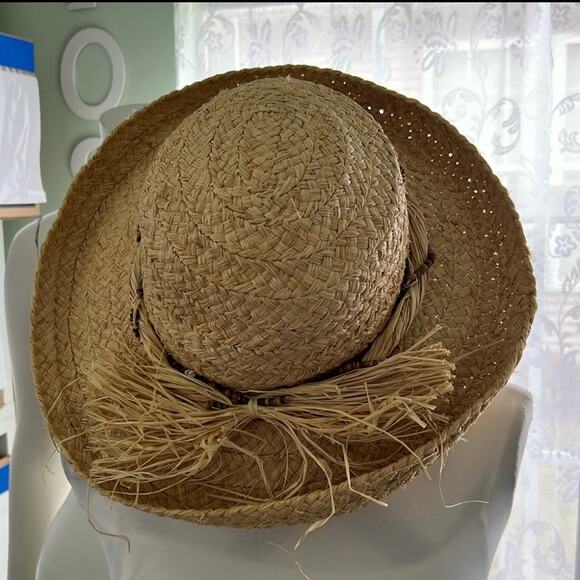 The Scala Collection Straw Boho Brim Sun Hat - Picture 6 of 9